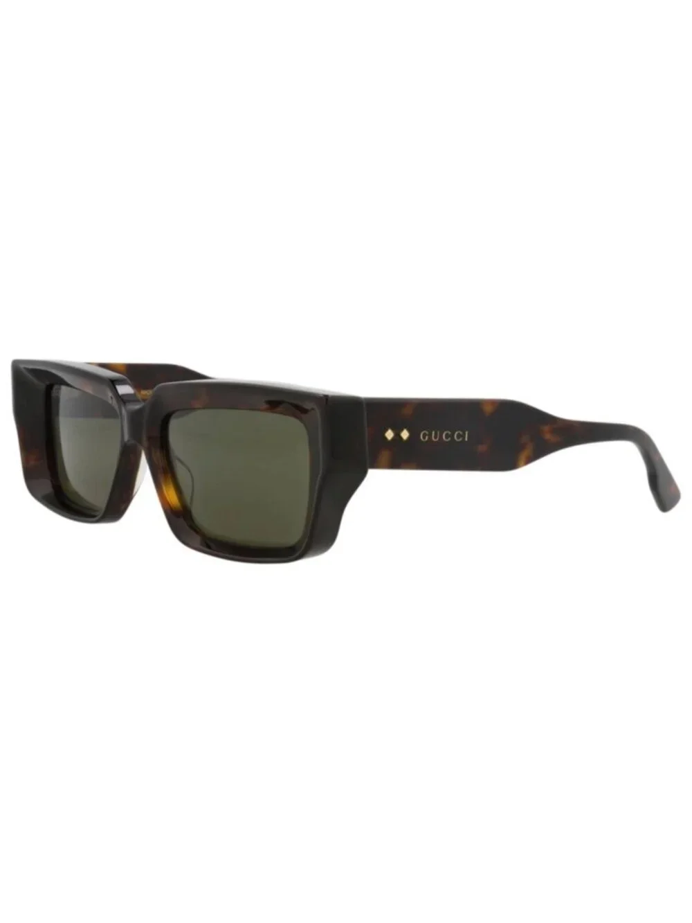 New Gucci Women's Sunglasses Square Rectangle Recycled Acetate Frame Unisex